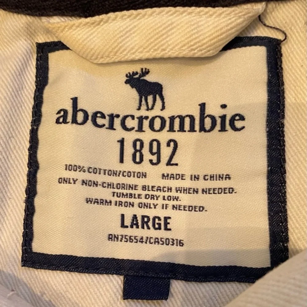 Abercrombie Boy’s Large 3 Button‎ Collared Slate Blue Long Sleeve Rugby Pullover